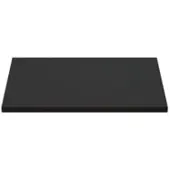 Saniclass Tops Topblad - 41x22.5cm - fonteinkast - mat zwart