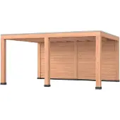Westwood Douglas overkapping, 500 x 400, met achterwand, Modern Plus