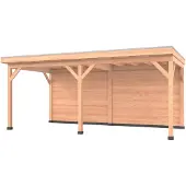 Westwood Douglas overkapping, 600 x 400, met achterwand, Comfort Plus