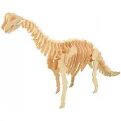 Houten 3D Puzzel Brachiosaurus - Educatief Bouwpakket