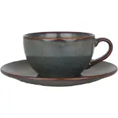 Bonna Koffie kopjes & schotel gloire porselein set van 6
