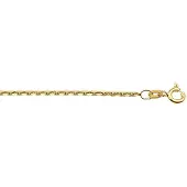 The Jewelry Collection Doublé 10/000 Collier anker gediamanteerd 1 3101023 42