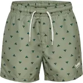 Hummel Zwemshorts jade groen / donkergroen