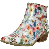 LAURA VITA Enkellaarsjes blauw / rood / wit