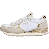 Pepe Jeans Sneakers laag 'BRIT GLEN' beige / goud / offwhite