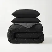 Sleeptime Lazy Dekbed Zonder Overtrek - Zwart/Antraciet 200 x 200 cm