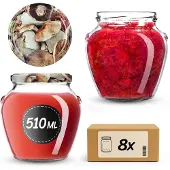 Kadax Amphora Jar fi82 510ml + deksel wz24 Paddenstoelen
