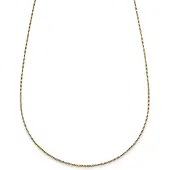 Lucleon Essentials | 1 mm Goudkleurige Ketting met Vierkante Venetiaanse Schakels