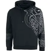 Black premium by emp Trui met capuchon - Celtic Snake - S tot XXL - voor Mannen - zwart - Maat L