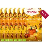 Yogi tea Pumpkin Chai Bio - Biologische Kruidenthee met Pompoen, Kaneel en Gember voor Een Warme en Kruidige Herfstervaring - Tray van 6 Stuks