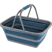 Brunner Holdall Opvouwbare Mand - Blauw - 16 Liter - Stevig TPE/PP - Ruimtebesparend - Lichtgewicht - 46.1 x 34.2 x 18.4 cm