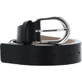 BOSS Leren Riem Carol Gr Sz30 Leather Belt W75 Black Zwart