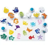 Colorations stempelset zeeleven - creatieve stempels voor kinderen 14-delig.