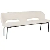 MUST Living Bloom eetkamerbank polyester polaris naturel 190cm