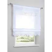 Bonprix Vouwgordijn met gehaakte boord maat h/b: 130/80 cm