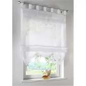 Bonprix Effen vouwgordijn met gerecycled polyester h/b: 170/60 cm