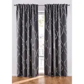 Bonprix Verduisterend gordijn met glanzende print (1 stuk) maat H/B: 145/130 cm