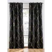 Bonprix Verduisterend gordijn met glanzende print (1 stuk) maat H/B: 175/130 cm