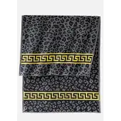 Bonprix Handdoek met luipaardpatroon set van 4 gastendoekjes 30/50 cm