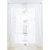 Bonprix Transparant gordijn met bloemenborduursel (1 stuk) maat h/b: 225/150 cm