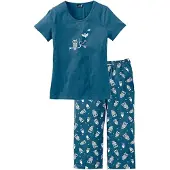 Bonprix Capri pyjama met korte mouwen (2-dlg.) 42/44 (M)