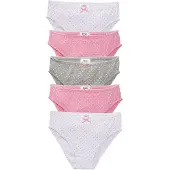 Bonprix Meisjes slips met satijnen strikje (set van 5) maat 92/98