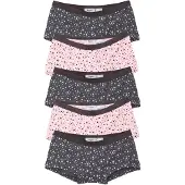 Bonprix Meisjes hipster met katoen (set van 5) maat 140/146