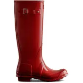 Hunter Regenlaars Original Tall Gloss Military Red -Schoenmaat 43