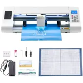 Vevor Vinyl Cutter (snijformaat 33 cm) met automatische randdetectie en ontwerpsoftware en -materialen