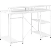 Beliani CADDO - Bureau - Wit - MDF