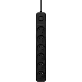 BlueBuilt Multiprise 6 Entrées 3 Mètres Noir