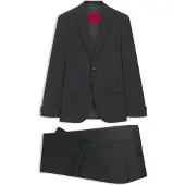 HUGO Tweedelig, extra slim-fit pak van een wolmix