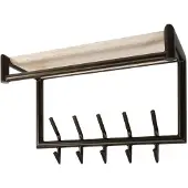 Fraaai - Felice kapstok 2x5 haken - bruin