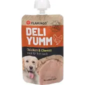 Flamingo Deli Yumm Fresh Meat Hondensnack met Kip & Kaas 90g