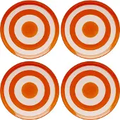 Kare design Capri Serveerbord Wit-Oranje Ø27 cm Keramiek