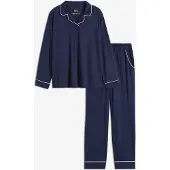 Bonprix Pyjama van zacht katoen met steekzakken (2-dlg. set) maat 56/58 (3XL)