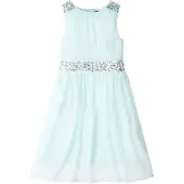 Bonprix Chiffon meisjes jurk met paillettenband maat 146