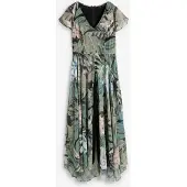 Bonprix Jumpsuit met grand foulard van chiffon maat 36