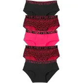 Bonprix Meisjes hipster met katoen (set van 5) maat 152/158