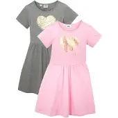 Bonprix Jersey jurk van biologisch katoen (set van 2) maat 140/146