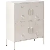Beliani HOLBECK - Kantoorkast - Lichtbeige - IJzer