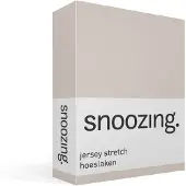 Snoozing jersey stretch hoeslaken - 90/100x200/220 cm - Eenpersoons - Zand