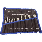 Silver 10998 - Pijpsleutelset - 6-22 mm - 10-delig - Inclusief Etui en Wringstaven