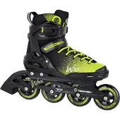 Tempish Wox 84 Skeelers Volwassenen – 4x84mm Wielen – Fitness Inline Skates – Zwart Groen – Maat 38