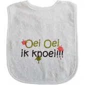 Funnies Witte slab met "Oei oei ik knoei"