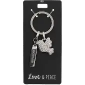 Depesche - Glamour sleutelhanger - mot. 003 - Love & Peace
