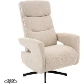 Label51 Copenhagen Fauteuil - Naturel - Royal Stof - Manueel Verstelbaar - -
