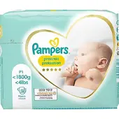 Pampers 12x Premium Protection Luiers Maat P1 (<1800gr) 20 Stuks