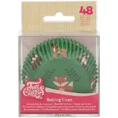 Funcakes Baking Cups - Bos Dieren - 48 Stuks - Cupcake Vormpjes Papier