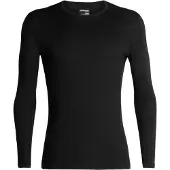 Icebreaker Merino 200 Oasis LS Crewe Thermoshirt Heren Black XXXL